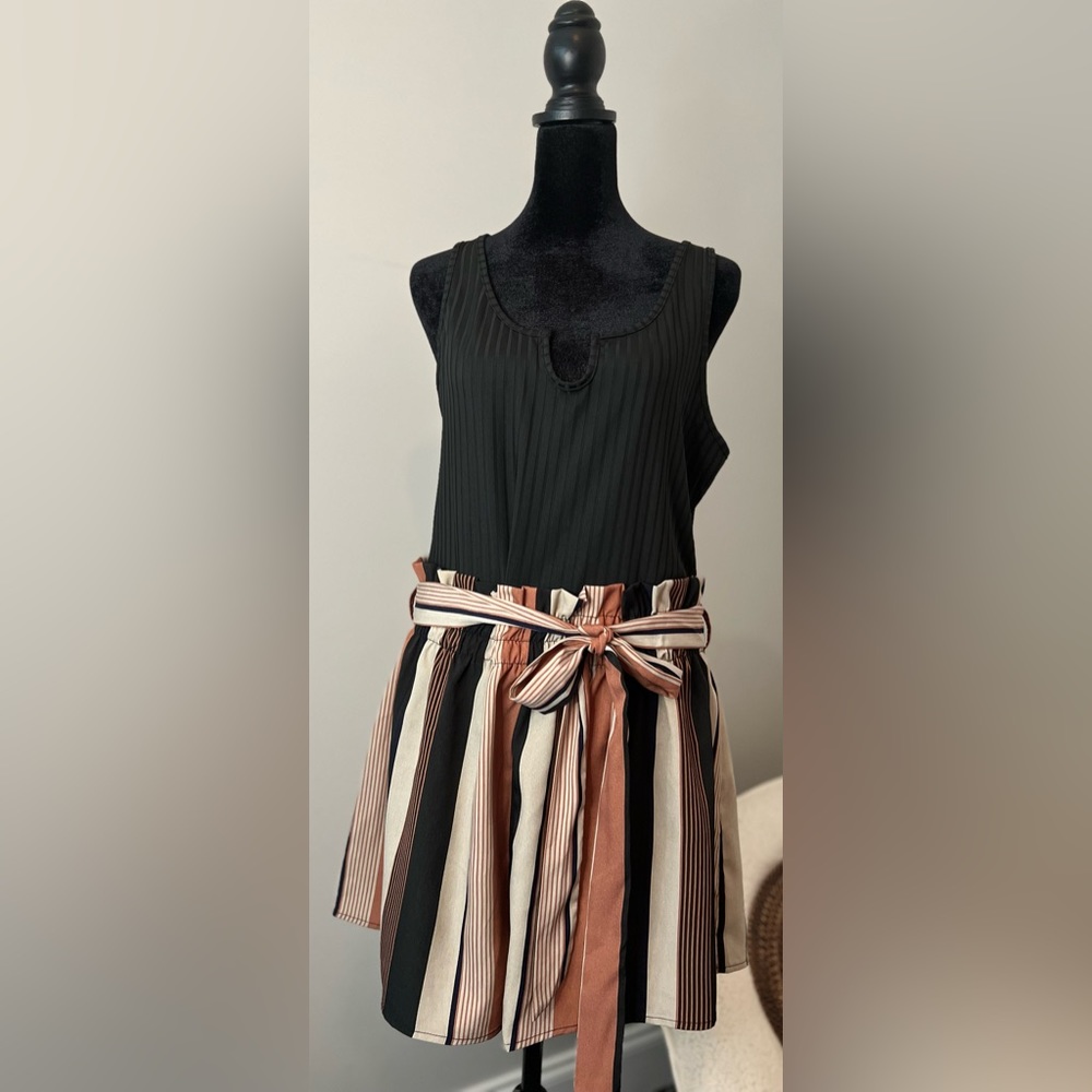 Tank Top Romper, Size 1X